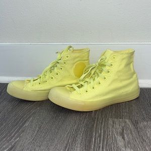 yellow high top converse